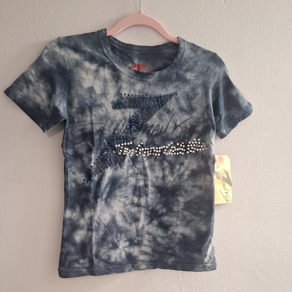 Stylish Womens Blue Tie-Dye Shirt